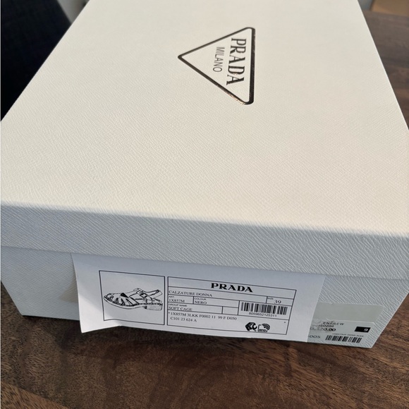 Prada Soft Cage “Calzature Donna” Monolith Rubber Sandals - Picture 3 of 8